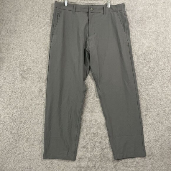 NWOT Marc New York Commuter Pants Mens 36x30 Gray Stretch Waistband Polyester - Picture 2 of 9